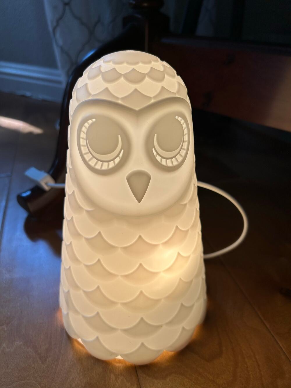 IKEA Solbo Owl Plug-In Night Light Kids White Scandinavian B1609 Lamp Bedroom